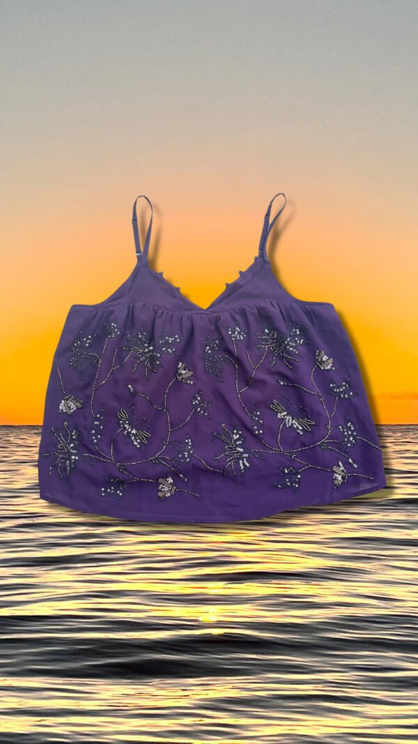 Top aubergine - Taille L